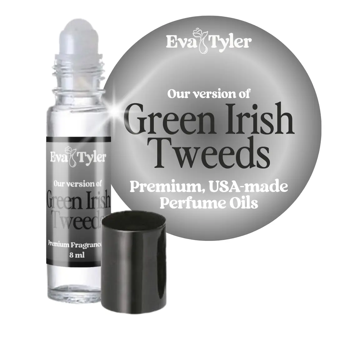 Green Irish Tweeds Roll on Perfume Oil | USA Made | Long-lasting | Alcohol-free