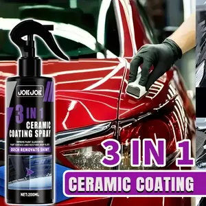 Three-In-One Car Ceramic Nano Coating Liquid, Hydrophobic Crystal Coat, Polishing Agent, Car Polisher, Nano Coating Spray, Easy to Apply
