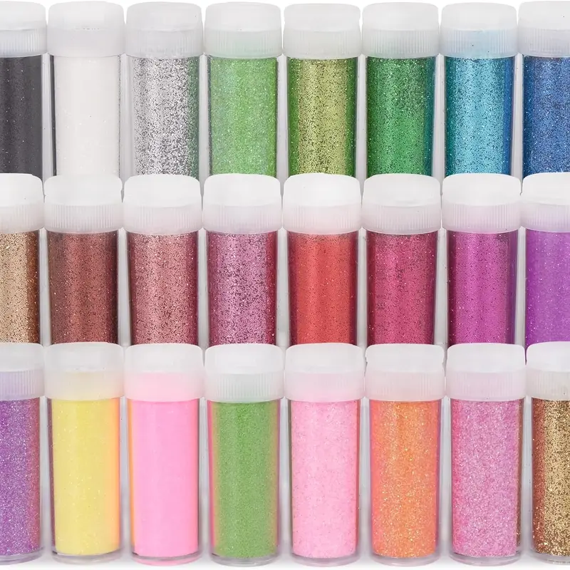Glitter, 1 LB/16OZ Snow Glitter for Crafts, Ribbon, Iridescent Glitter Snow Craft Glitter Flakes Glitter for Resin Arts Christmas Decor