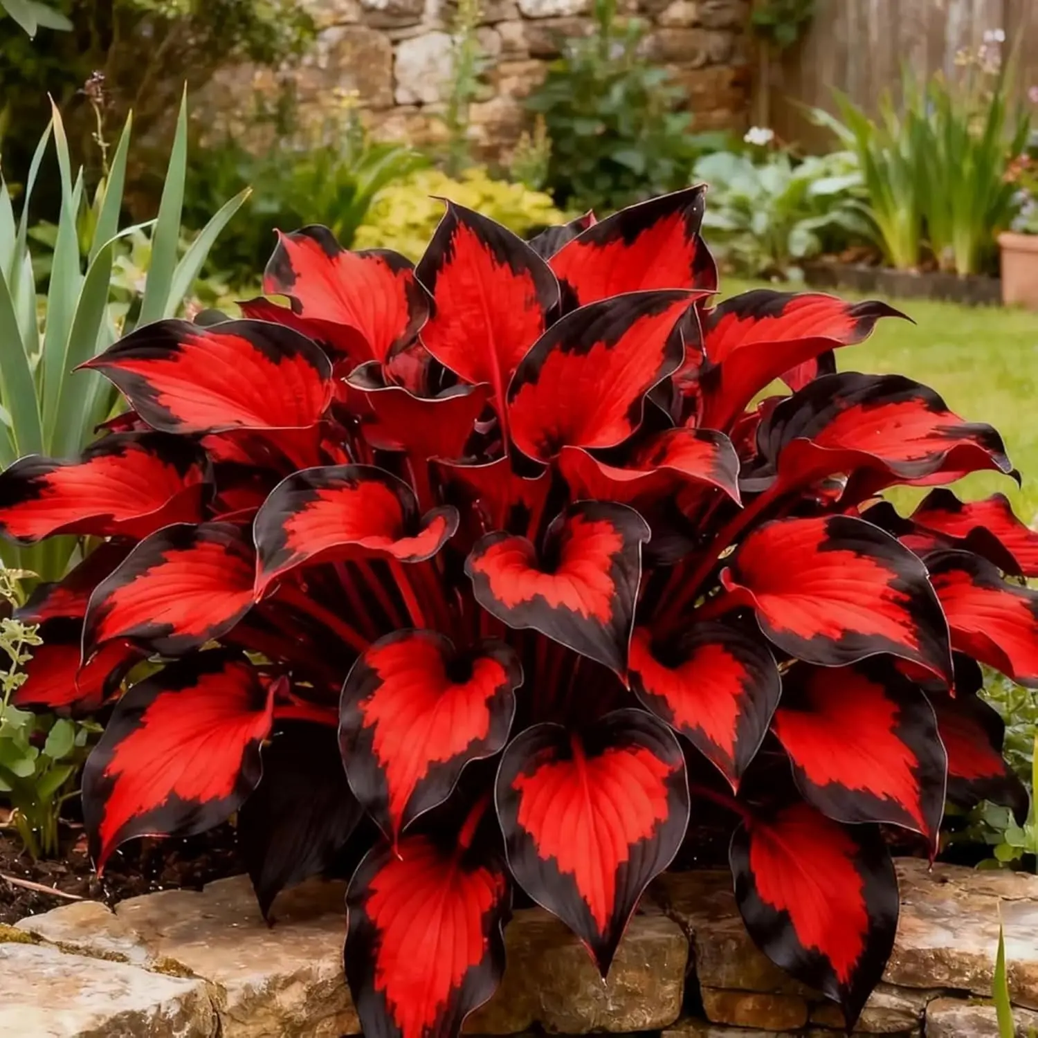315+ Mix Colorful Flower Hosta Seeds Perennial Heart-Shaped Hosta Bare Roots - Rich Foliage, Heart Shaped Leaves, Outdoor Garden Easy To Grow Flower Hosta Seeds