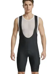 CEROTIPOLAR Men's Cycling Bibs Shorts | UPF50+ 2Phone Side Pockets , Secure Rear zipper pocket,Extra 2 rear pockets, 4D Agis Chamois No Chafing Breathable,anti slip leg cuffs