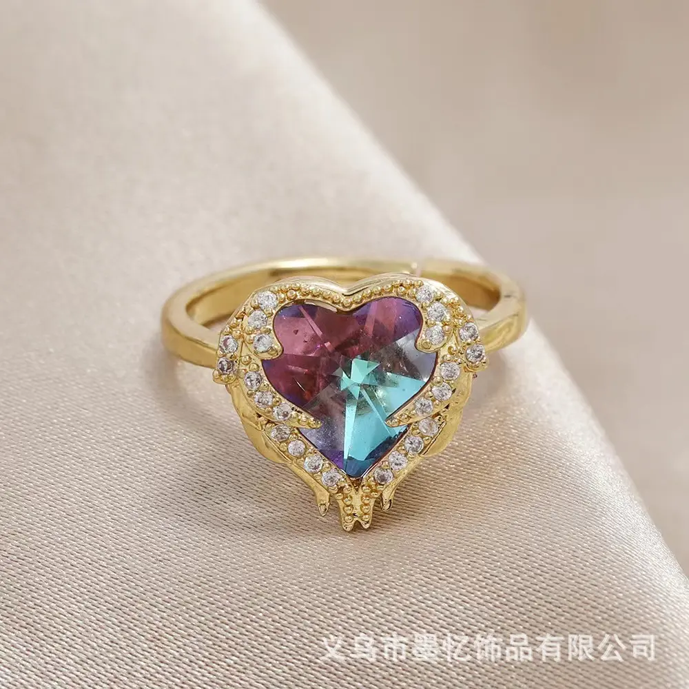 Ocean Heart Ring Gold