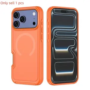 PC+tpu Phone Case Cover for iPhone 17/16/15/14/13 Pro Max, Magnetic Charging, Anti-Drop, Matte Finish, Multiple Colors Available