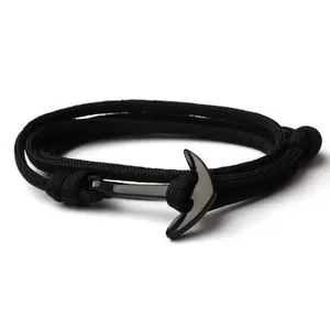15 Colors Handmade Bracelet For Women Men Fashion Anchor Bracelet Rope Accessories Male Jewelry Homme Drop Shipping