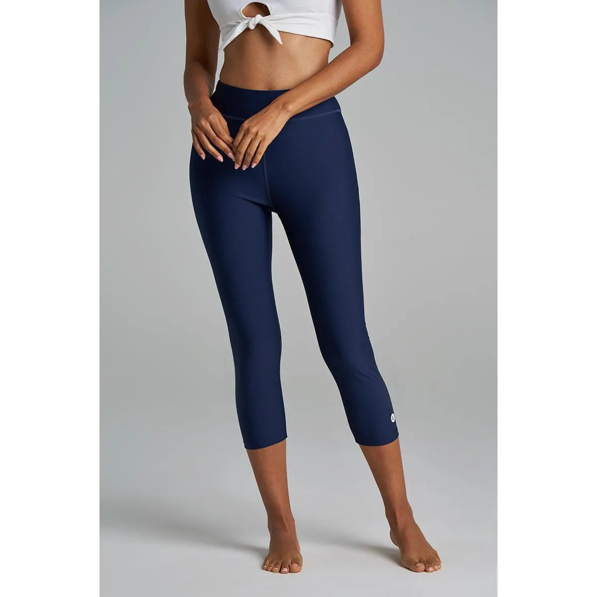 Deep Water | Women's Swim Capris | Navy