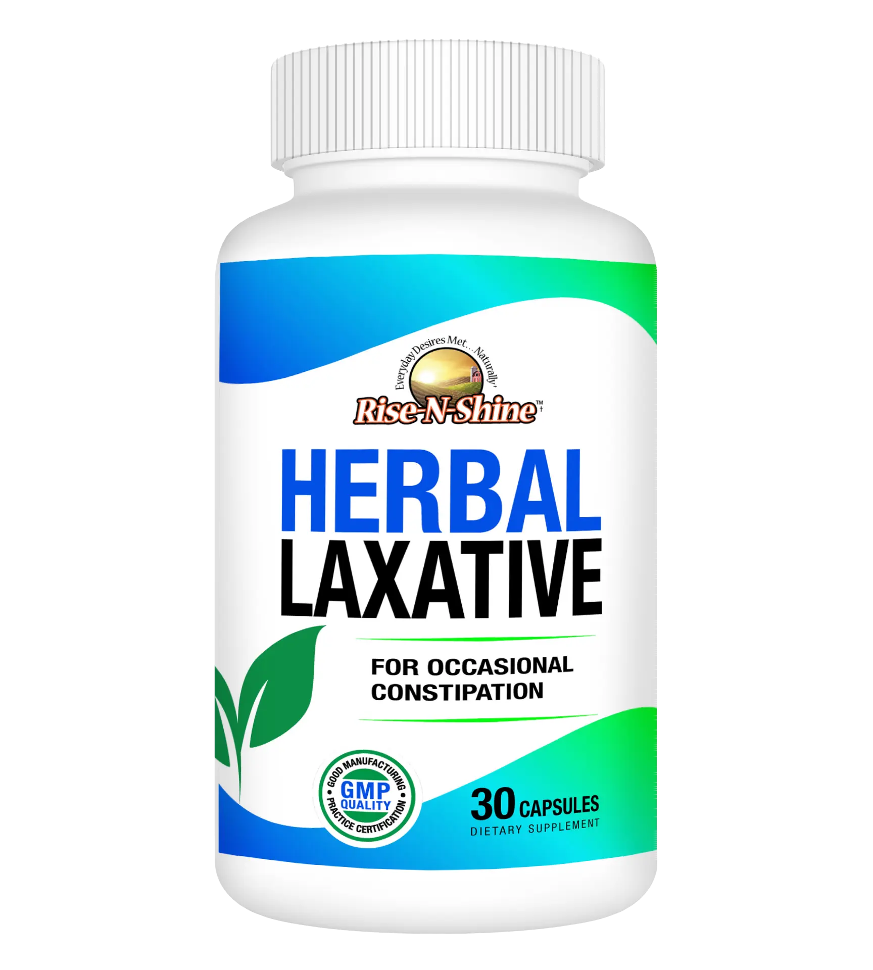 Herbal Laxative by Rise-N-Shine – Gentle Cleanse & Digestive Support with Psyllium Husk, Senna & Aloe