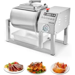 VEVOR Commercial Meat Tumbler Marinator, 40L Vacuum Tumbler Marinating Machine with Bidirectional Rotation and 3 - Speed, Stainless Steel Vacuum Curing Machine for Chicken Pork Fish, Steak HouseVEVOR Super Brand Day