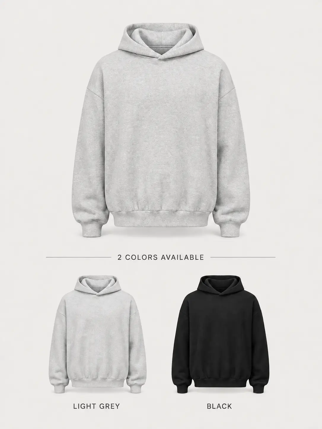 24 Mens Oversized Textured Pullover Fleece Hoodie Long Sleeve Drop Shoulder Hooded Sweatshirt with Hidden Side Pockets Casual Streetwear