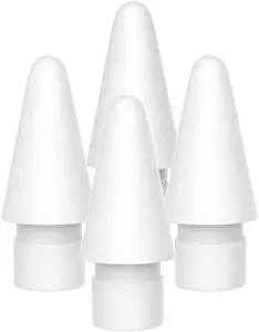 Apple Replacement Tips for Apple Pencil 2 Gen iPad Pro Pencil Nib for iPad Pencil 1st & 2nd Generation White 4 Pack