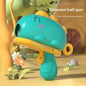 Dinosaur ball gun target ejector sticky ball children's indoor dart toy for boys educational throwing ball toy