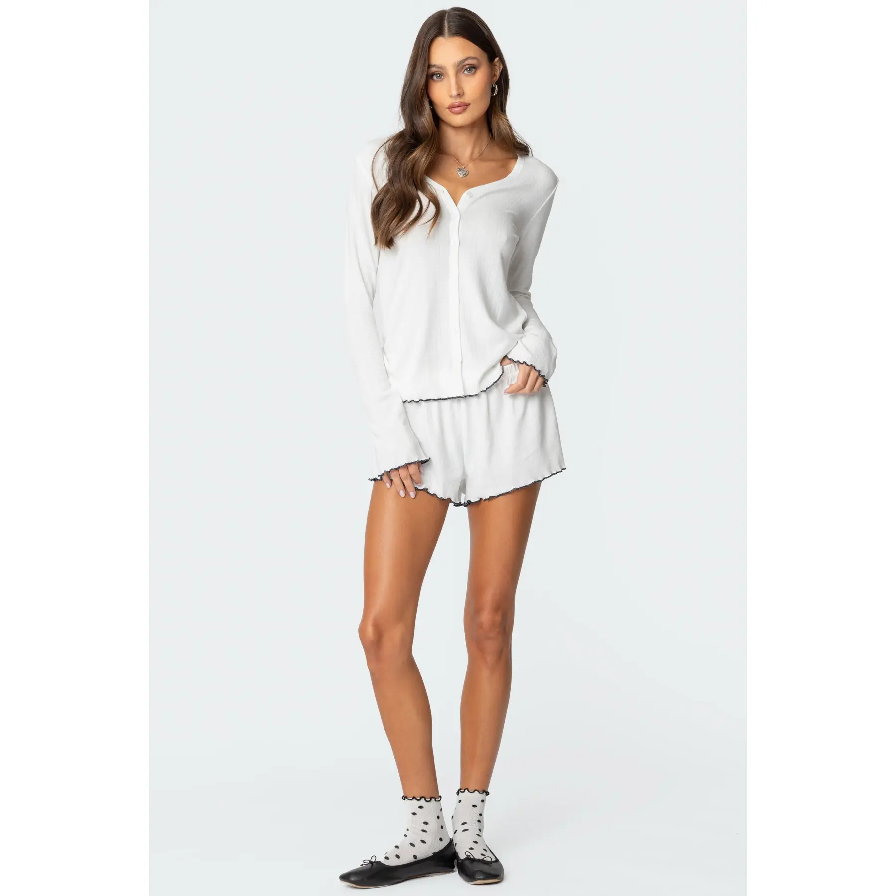 Chelsey Pointelle Shorts Chelsey Pointelle Shorts