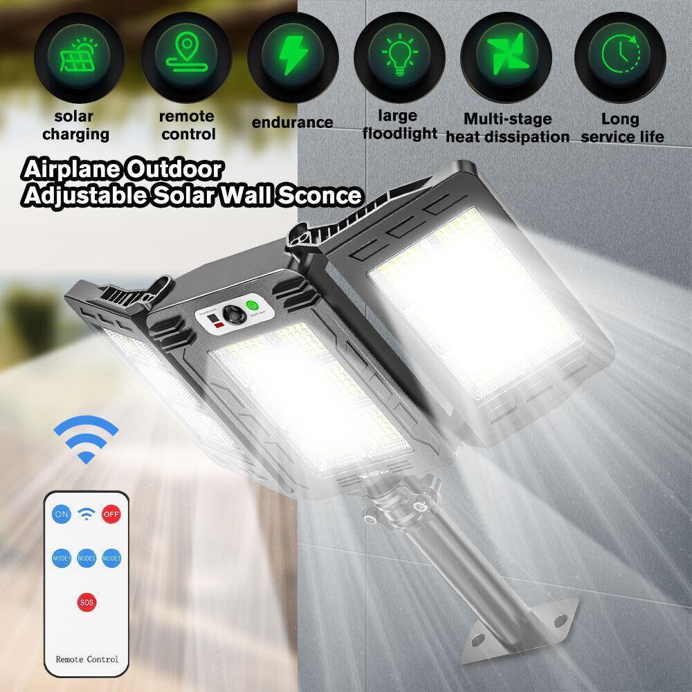 LED Solar Flood Light, Outdoor Motion Sensor Light, 800 LEDs Solar Security Lights,Remote Control, IP65 Waterproof,Super Bright 3 Brightness 3 Modes,6000mAh Motion Sensor Outdoor Lights for Outside,Perfect Christmas & New Year Gift ldea