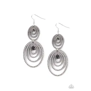 Cosmic Twirl - Black-EARRINGS