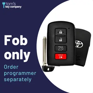 Toyota LOGO Highlander Smart Proximity Key, Push Button Start Keyless Remote FOB with Emergency Key (HYQ14FBA-4B-AG2110-FOB-LOGO)