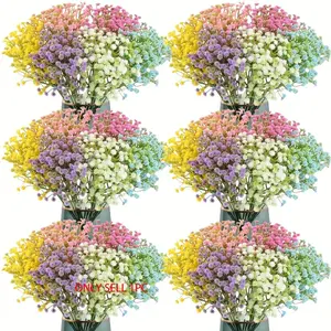 900 Artificial Flowers, 30 Bundles Realistic Baby Breath Fake Blooms, Indoor Home Decor, Office, Party, Wedding, Garden Centerpiece