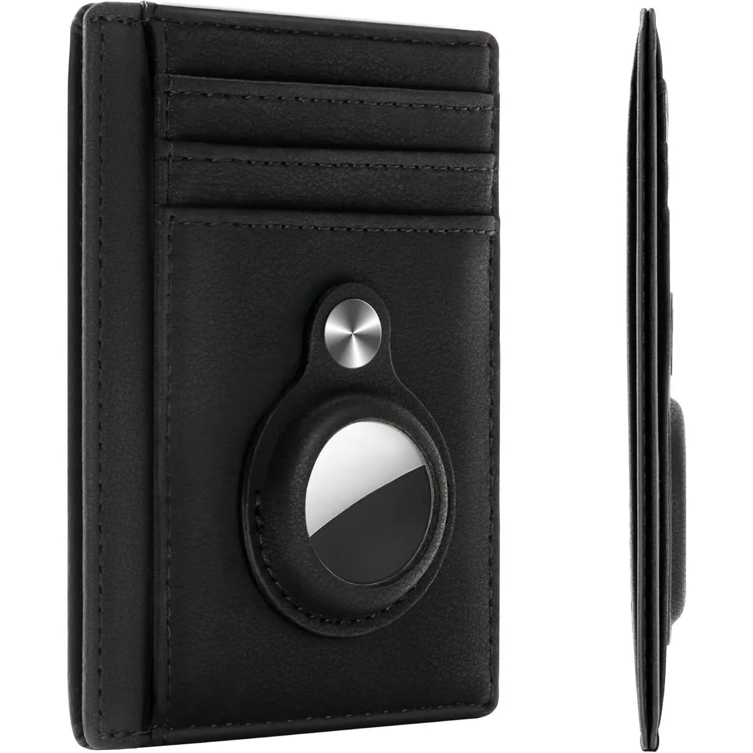 Slim Minimalist Front Pocket Air Tag Wallet, RFID Blocking Card Holder Wallet with Airtag Holder
