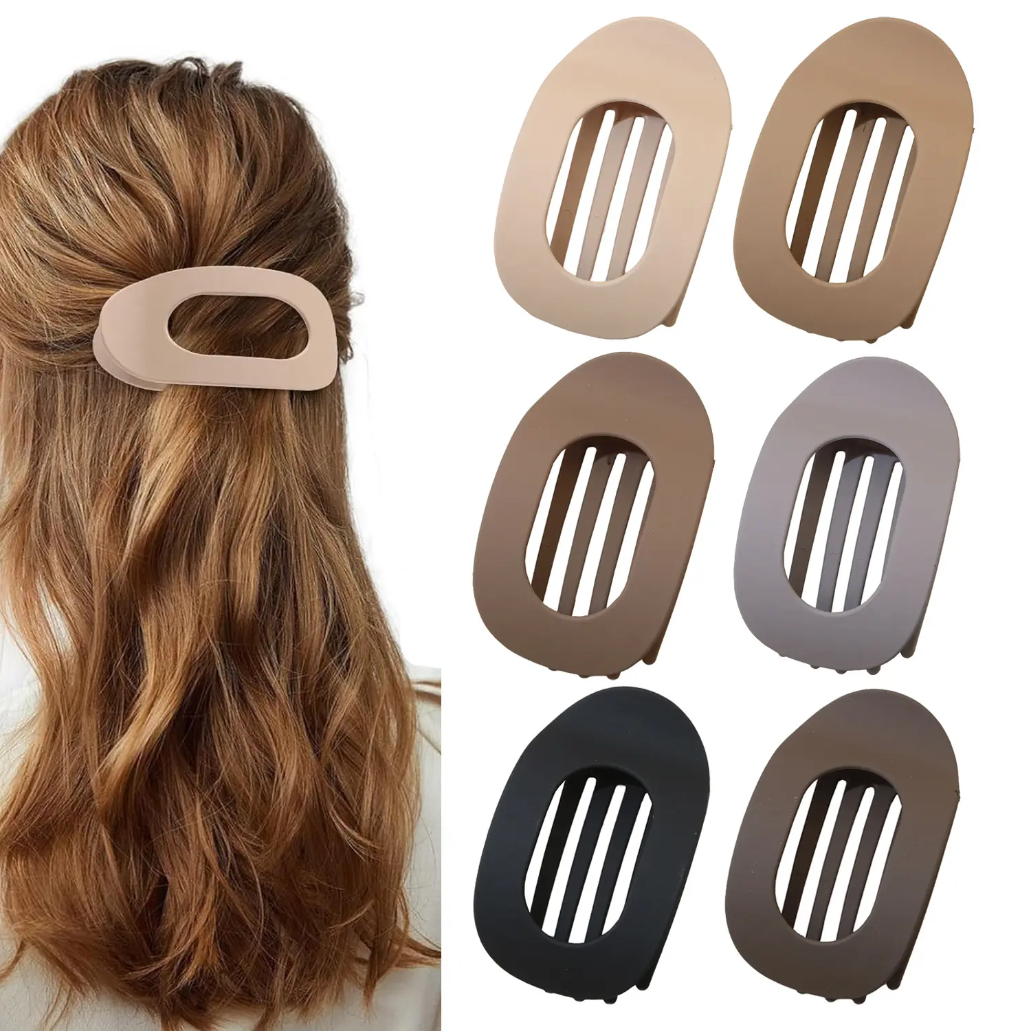 6 piece set A (oval duck clip)