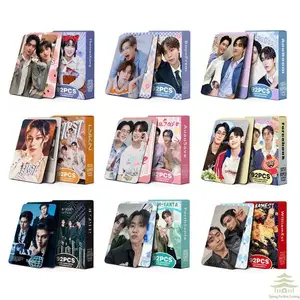 92Pcs/Set Thai Star Drama CP Laser Lomo Card - AouBoom BounPrem AuauSave Holographic Photo Cards with Bonus Stickers