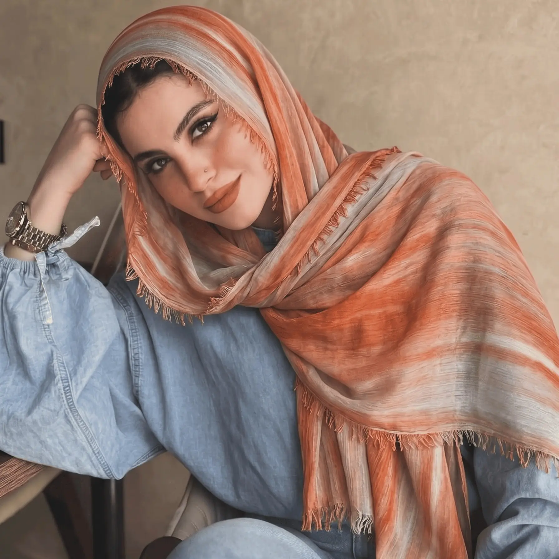 Orange + Gray