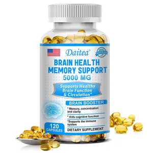 Daitea Brain Health Supplement, Supports Brain Health, Focus and Memory, 120 Capsules