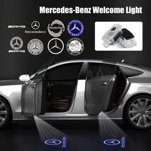 2-Piece Car Door Welcome Lights HD Projector Lights for Mercedes-Benz Amg W221 V-Class W639 Viano Sprinter S-Class 2005-2013