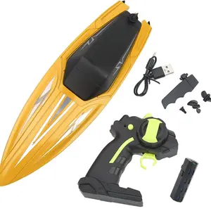 Remote Control Boat for Adults & Kids, Remote Control Boat for Pools & Lakes & River, Portable Remote Control Speedboat Toy, Christmas Gifts