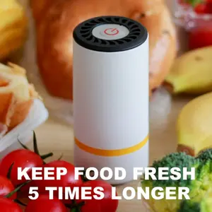 Portable Vacuum Sealing Set, Handheld Electric Pump + Reusable Bags, BPA Free Material, Dry Wet Food Storage, Outdoor Camping Home Stocking