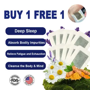 【Buy one free one】Ximonth Deep Relaxing Foot Patches – Draw Out Impurities, Relieve Stress, Promote Relaxation & Better Sleep, Support Mind-Body Wellness | Infused with Ginger, Lavender, Ginseng & Chamomile | Bamboo Charcoal Foot Patch