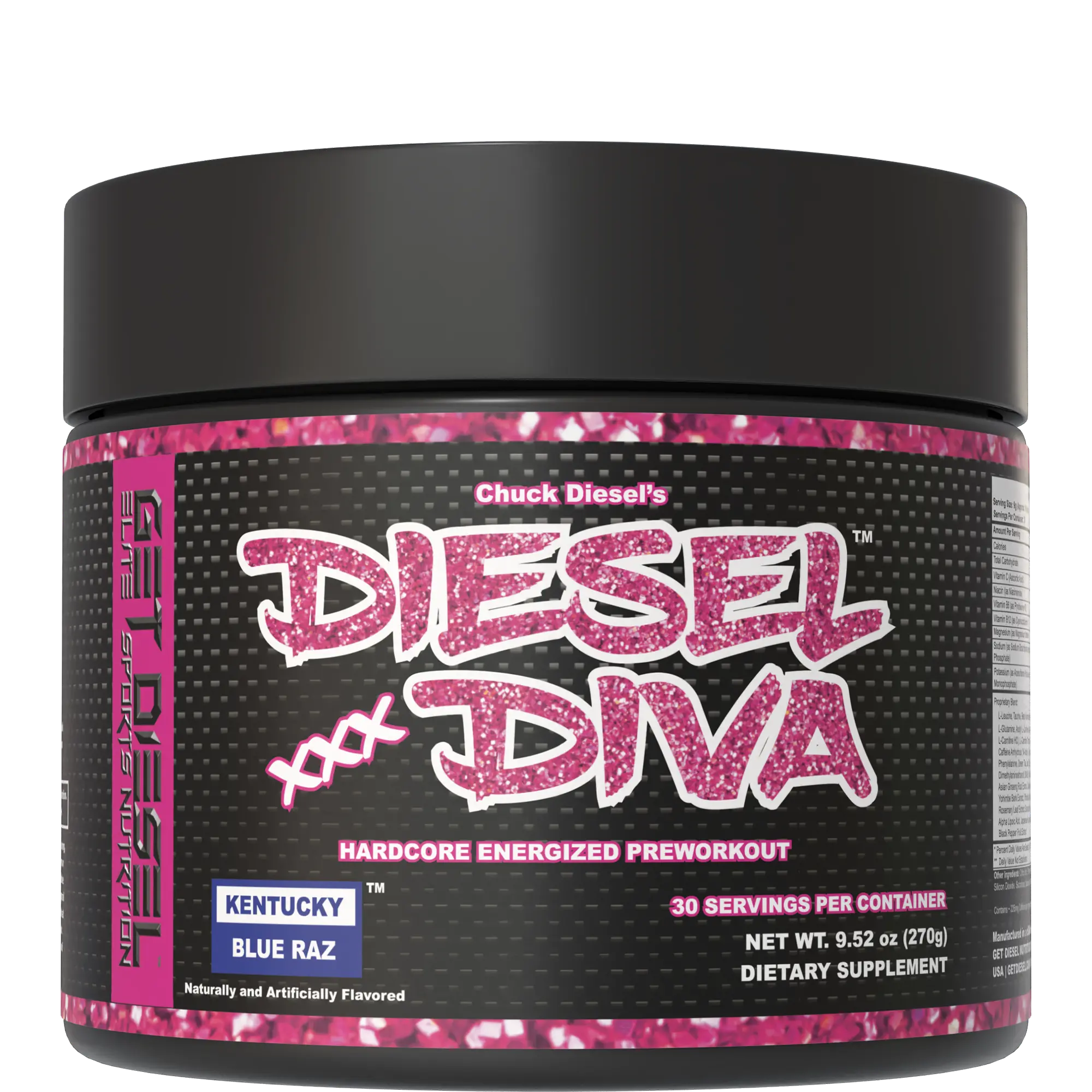 DIESEL DIVA Preworkout for Women & Men Mental Focus Motivation Drive Endurance Thermo Energy Drink Replacement Supplement Fitness