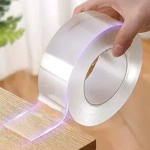 High-Adhesive Nano Dual-Sided Tape, Transparent Seamless Adhesive Strip, Durable Sealing Solution for Kitchen & Bathroom Joints, Invisible Tape