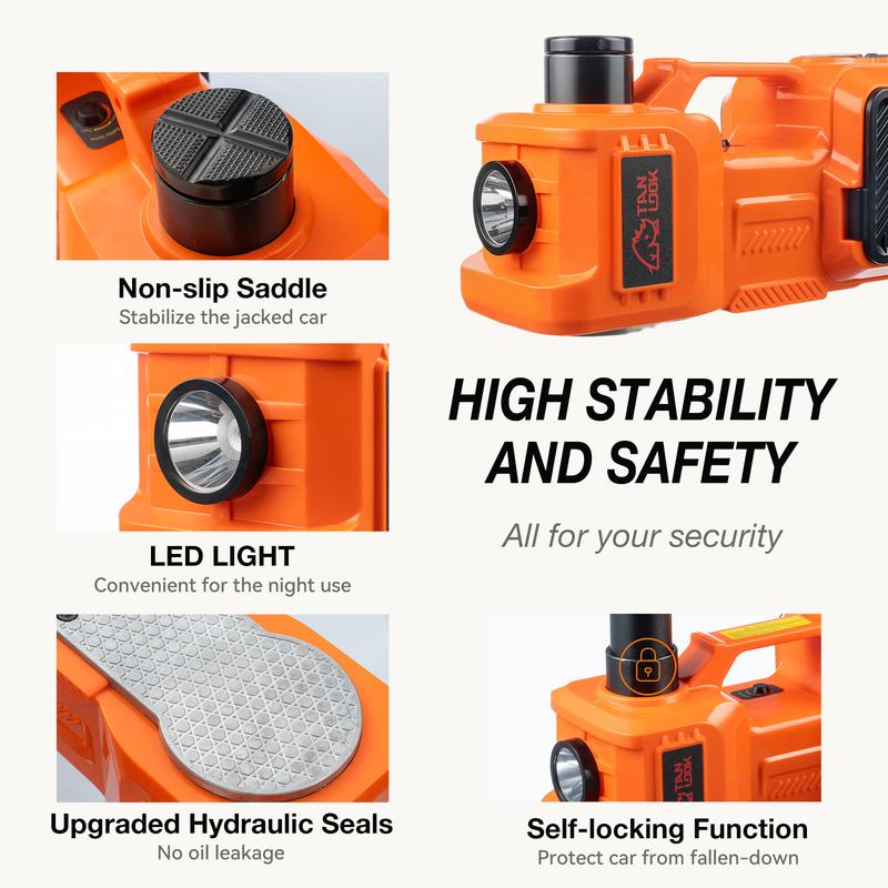 Easy-to-use jack with sturdy construction. Perfect for cars, SUVs, and light trucks. Portable and reliable. Easy-to-use jack with sturdy construction. Perfect for cars, SUVs, and light trucks. Portable and reliable.