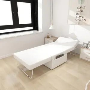 Convertible Sofa Bed, 4 in 1 Multi-Function Folding Ottoman Sleeper Bed, Modern Convertible Chair Adjustable Backrest for Living Room/Small Apartment, 36" Width White - W1935P256905