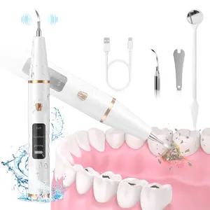 Smart Safe Plaque Remover for Teeth Cleaner, Painless Tartar Remover for Teeth, Dental Calculus Remover, Teeth Cleaning Kit 3 Safe Speed Modes with 2 Replaceable Heads LED Light