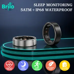 2026 New Titanium Smart Wellness Ring, Fitness Insights & Sleep Tracker, IP68 Waterproof Daily Wearable,Perfect Gift for Him and Her