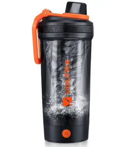 VOLTRX Electric Protein Shaker Bottle - USB Rechargeable Mixer Cup for Shakes and Meal Replacements, BPA-Free Tritan, 24oz