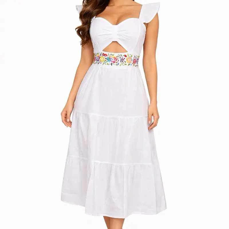 Betty Dress - Size Large / XL, Hand Embroidered Dress Sheer Cotton Dress  Made in Mexico - TikTok Shop