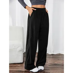 New Women's Cross-border Outing Fitness Yoga Commuting Casual Corduroy Loose Sports Casual Fashion Sports Pocket Trousers