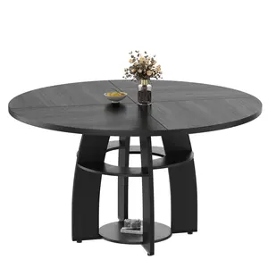 New Upgraded round with shelf PB dining table