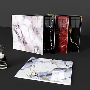 20 pieces of marble self-adhesive wall stickers thickened waterproof wear-resistant tile stickers suitable for bathroom, kitchen, bedroom, living room, background wall, floor self-adhesive wallpaper, simple operation, tear and paste