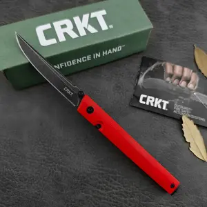 High-quality 7096 Outdoor Camping Folding Pocket Knife 8CR17Mov Blade Nylon Fiberglass Handle Everyday Hiking Tool Survival Carrying Knife