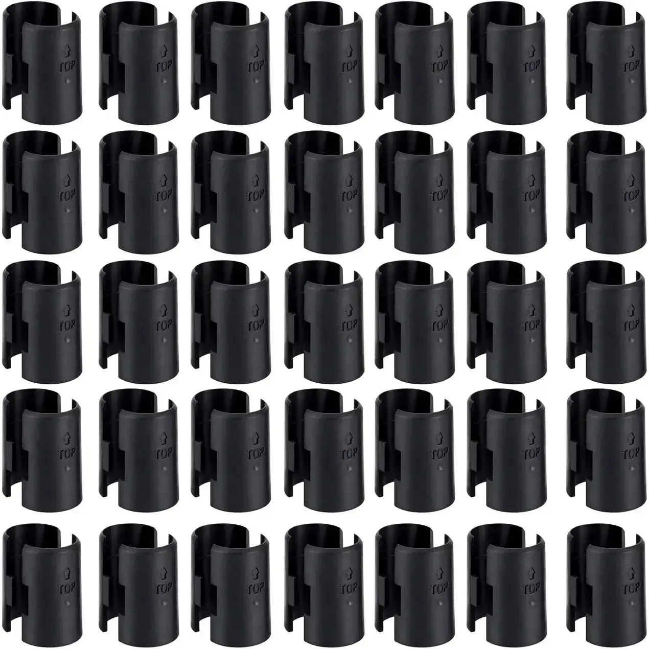 Wire Shelf Lock Clips, 50 Pack ABS Clips for Home Office Desk Organization, Fits Most 1" Post Shelvings with Free Exchange Guarantee