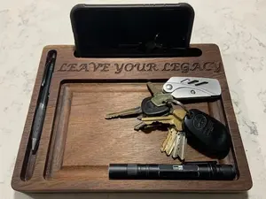 Black Walnut Phone Docking Station