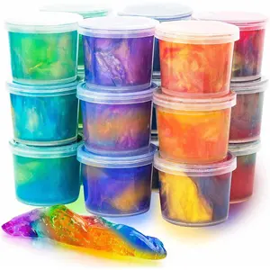 24 Pack Mini Slime, Galaxy Slime Party Favors, Stretchy Slime Kit for Classroom Prizes, Christmas Stocking Stuffers, Goodie Bag Stuffers,Easter Basket Stuffers for Kids Boys Girls 5-12