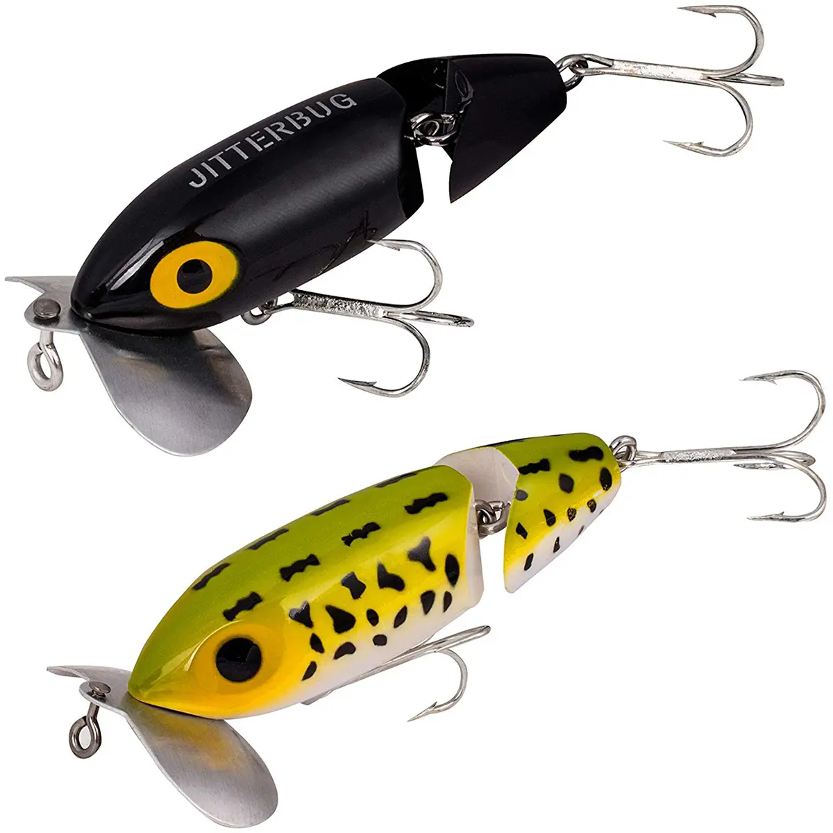 Arbogast Jointed Jitterbug 5/8 oz Fishing Lure, Treble Hooks