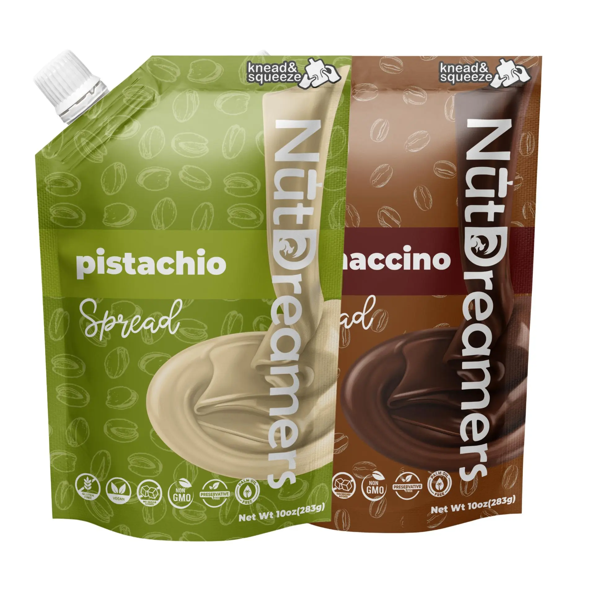 Pistachio + Mochaccino Sweet Nut Spreads - Keto-Friendly, Gluten-Free, No Palm Oil, Natural Flavor Pantry Nut Butter Snack summerwins
