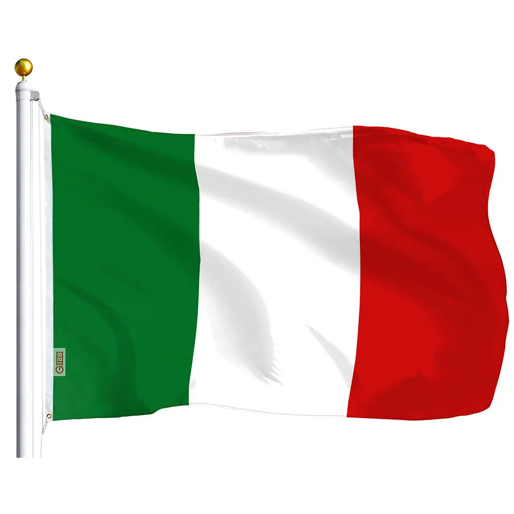 Italy (Italian) Flag 75D Printed Polyester 3x5 Ft Italy (Italian) Flag 75D Printed Polyester 3x5 Ft