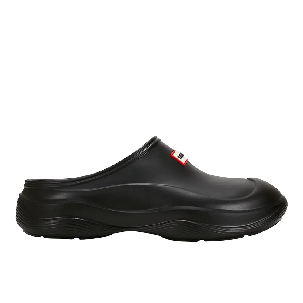 Hunter Womens Elana Slip On Clogs Casual - Black