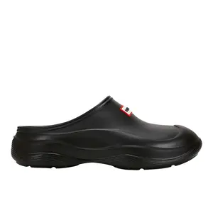Hunter Womens Elana Slip On Clogs Casual - Black
