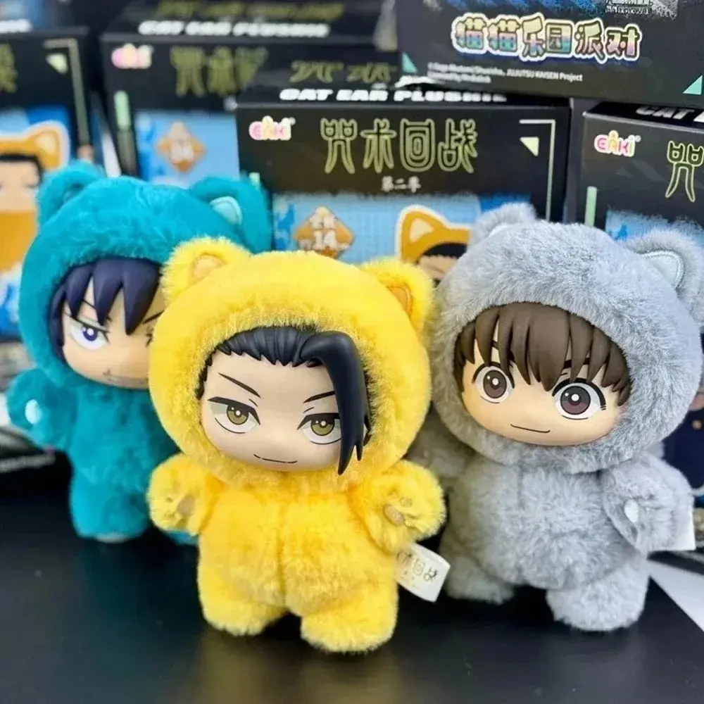 EAKI Jujutsu Kaisen Season 2 Cat Park Party Gojo Satoru Blind Box Doll Pendant Bag Model Series Toys
