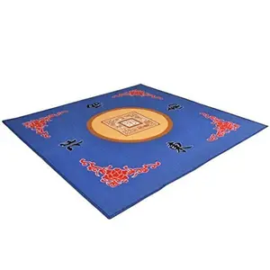 Thy Home Universal Board Game Table Cover Mat - 31.5"x31.5"(80cmx80cm) Polyester Fiber Protector with Slip-Proof Back, Durable for Traditional Table Games
